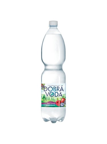 Dobr voda jemn perliv lesn plody 1,5l