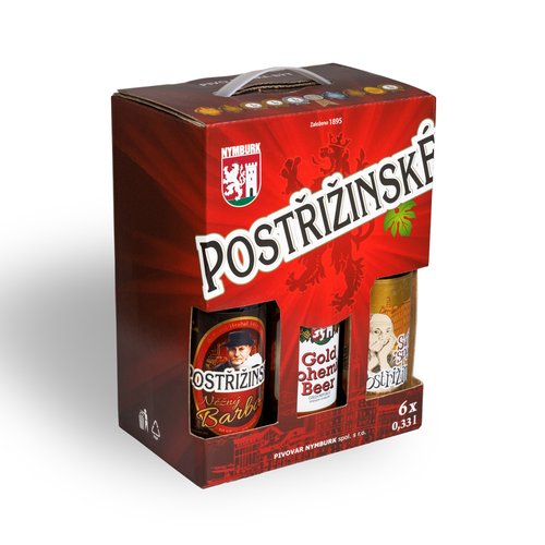 Postiinsk pivo multipack 6x 0,33l (2x Svten specil 5,5% obj., 2x Nn Barbar 5,3% obj., 2x G