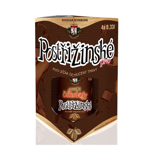 Postiinsk pivo lek tmav s okoldovm aroma 4x 0,33l 4,3% obj.