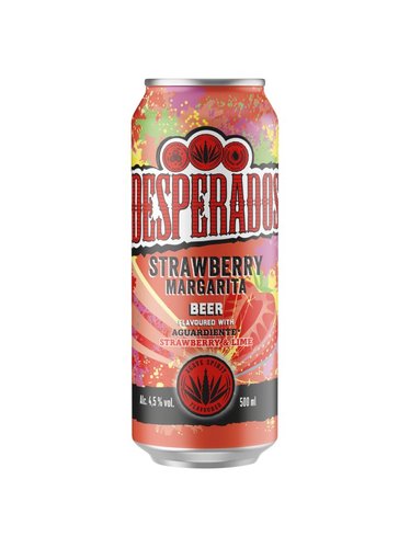 Desperadost strawberry/jahoda &amp; margarita 4,5% 0,5 l