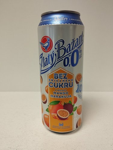 Zlat Baant Radler Mango Marakuja bez pidanho cukru 0,0% 0,5 l