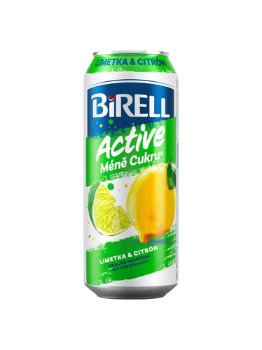 Birell Active Limetka &amp; Citron mn cukru 0,5 l