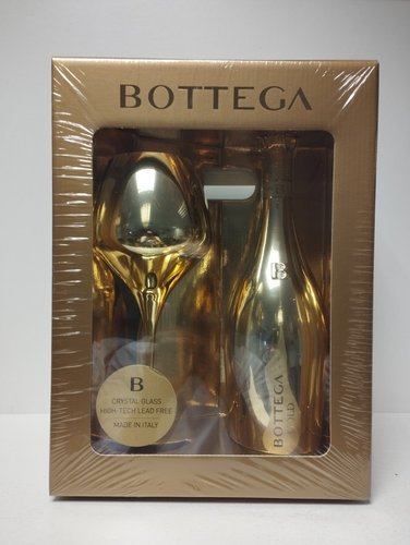 Bottega Gold brut 0,75 l + sklenice