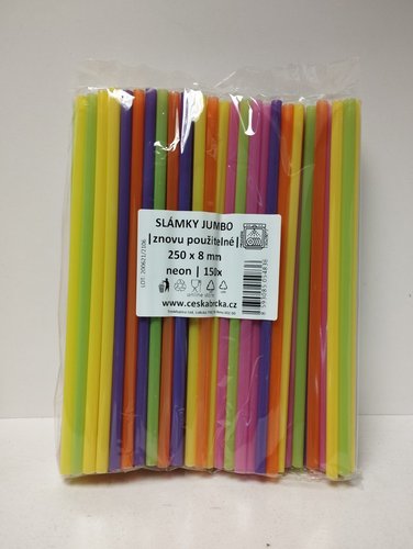 Slmky Jumbo neon znovu pouiteln 150 ks