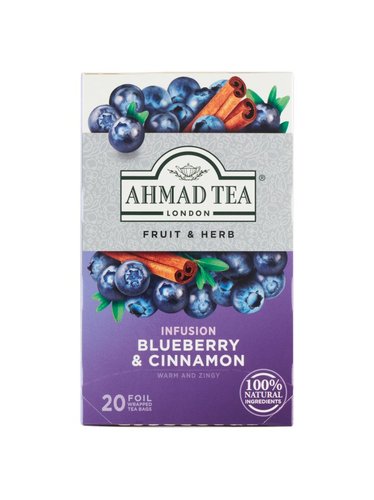 Ahmad Tea Infusion Blueberry &amp; Cinnamon 20 x 2 g