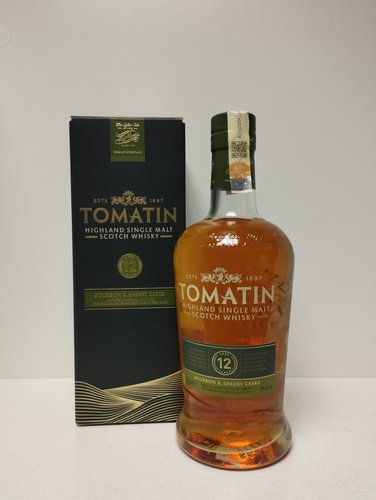Tomatin Bourbon &amp; Cherry casks 12 let 43% 0,7 l