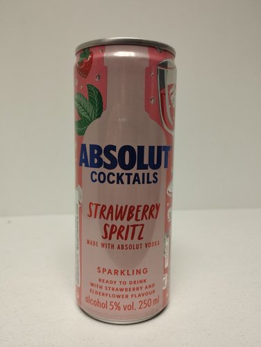 Absolut cocktails Strawberry Spritz 5% 0,25 l