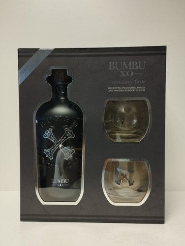 Bumbu XO 40% 0,7 l + 2 x sklenika