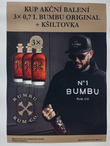 Bumbu 40% 3 x 0,7 l + kiltovka