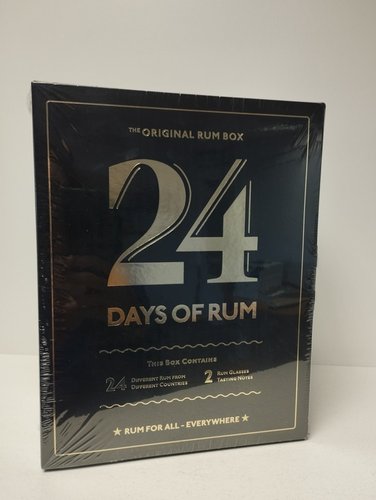 24 Days of Rum - mini kalend /24x 0,02 l + 2x sklenika + 2x degustan karta/