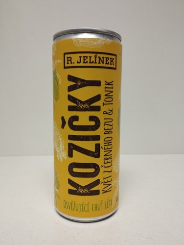 Koziky kvt z ernho bezu &amp; tonik 3,1% 0,25 l