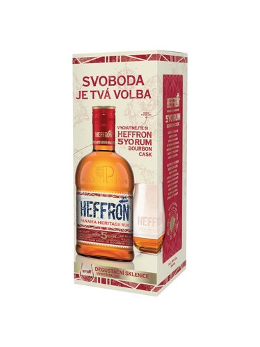 Heffron Panama 5Y 38% 0,5l + degustan sklenice