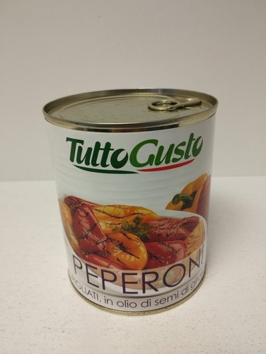 Peperoni Grigliati - grilovan paprika v oleji 800g