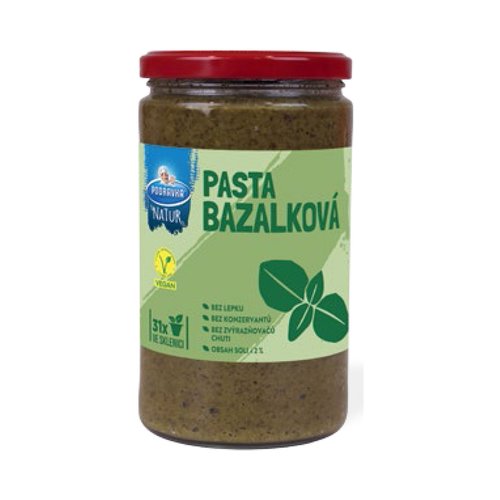 Podravka Natur pasta bazalkov 650g