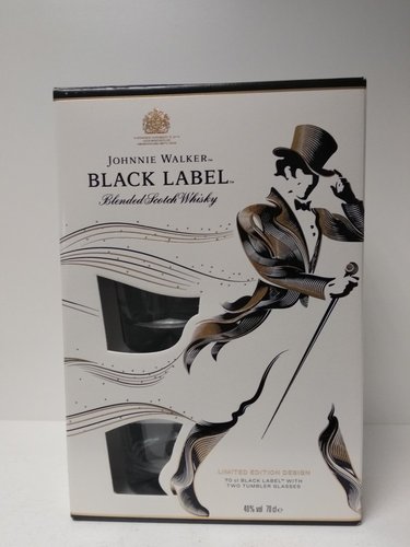 Whisky J. Walker Black Label 40% 0,7 l + 2x skleniky
