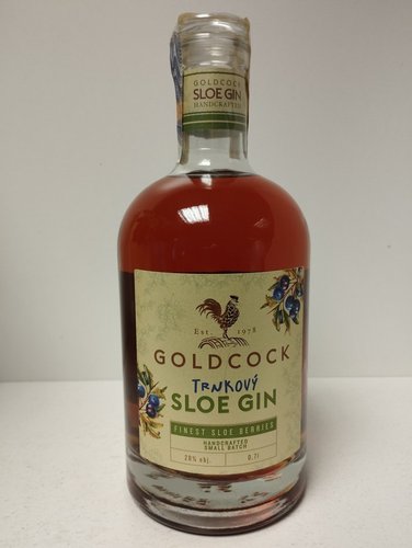 Goldcock trnkov gin 28% 0,7l